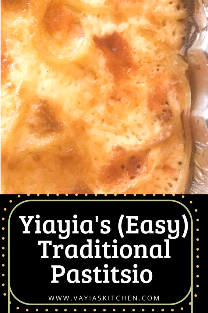 Yiayia's Traditional Pastitsio - Vayia's Kitchen