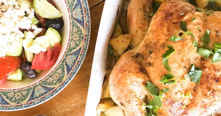 Roasted Chicken and Greek Potatoes