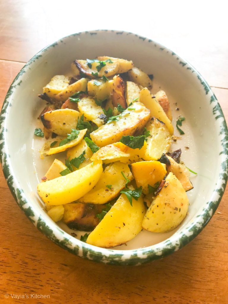Greek Style Lemon Roasted Potatoes