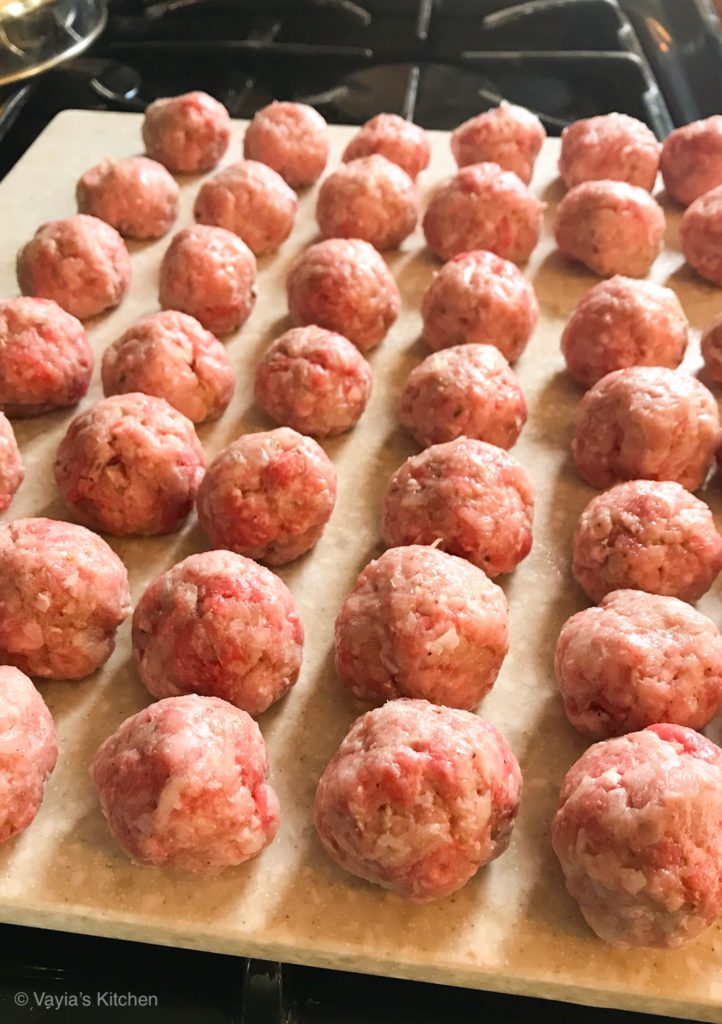 Three Dozen Greek Meatballs