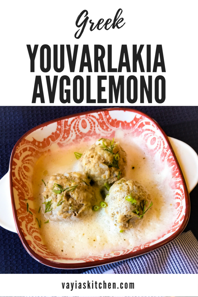 Youvarlakia Avgolemono - Vayia's Kitchen
