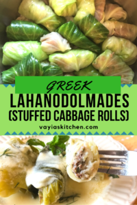 Lahanodolmades (Greek Stuffed Cabbage Rolls) (2)