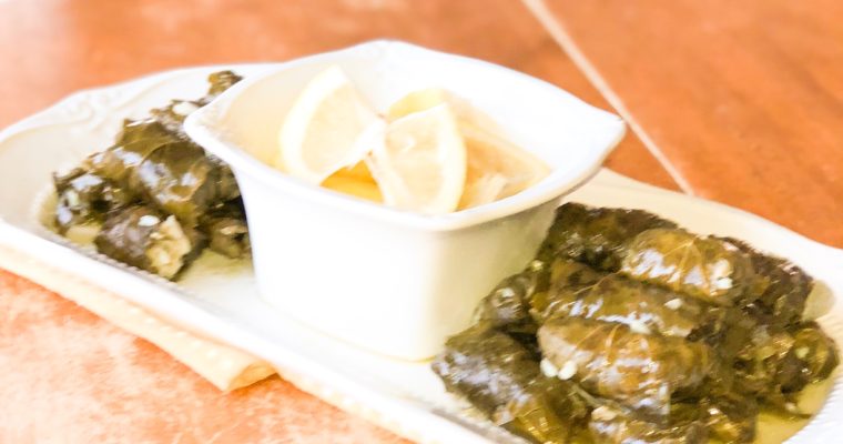 Greek Stuffed Grape Leaves with Meat and Rice Recipe (Dolmades)