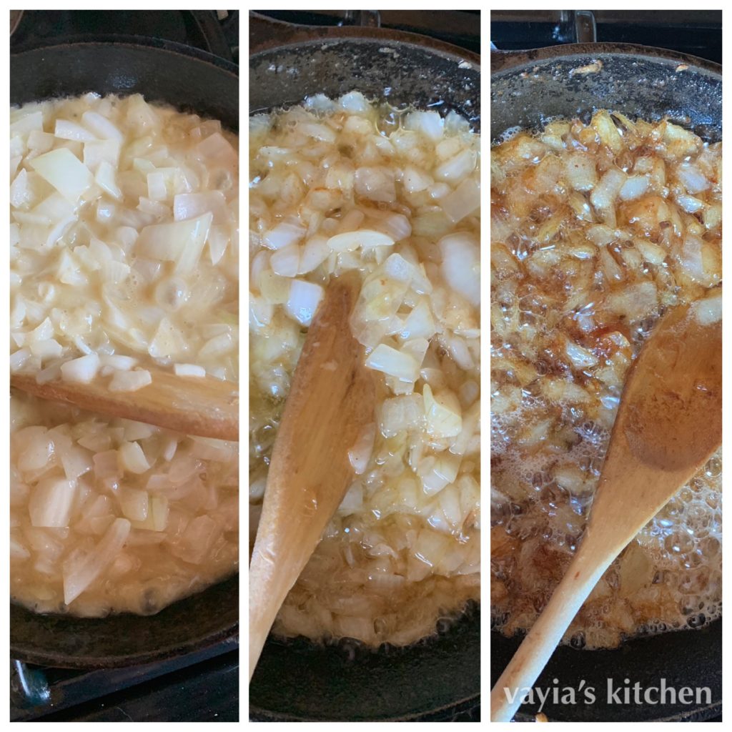 Making Caramelized Onions