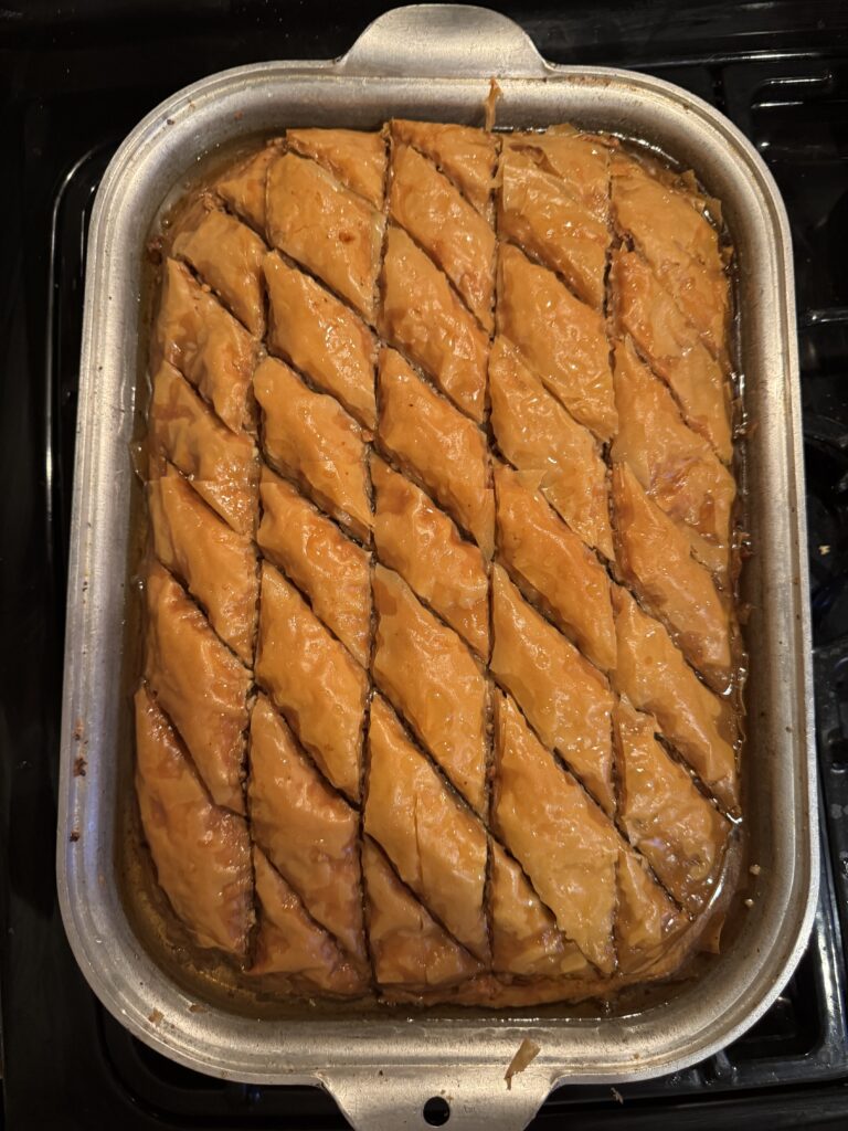 Image of freshly baked baklava